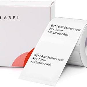 NIIMBOT Preis-Etiketten Weiß 110 St. für Zuhause & Büro – Klare Abschriften, einfache Anwendung