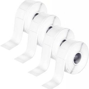 4 Rollen Thermo Etiketten 40mm x 12mm - Selbstklebende Thermolabels für Schule, Zuhause & Büro