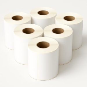 Thermodrucker Etiketten 100x150 mm, Selbstklebend, Weiß – 500 Stück Rolle für effizientes Etikettieren