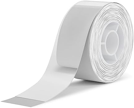 NIIMBOT H1S Etikettendrucker - Selbstklebende, kontinuierliche Thermo-Etiketten 15mm x 7,5m für Schule, Büro und Zuhause