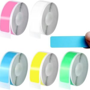 5 Rollen Thermo-Etikettenband für L11/R11/HP1/P12/P15 – Wasserfeste 12x40mm Etiketten für Haus, Büro & Schule – 160 Etik