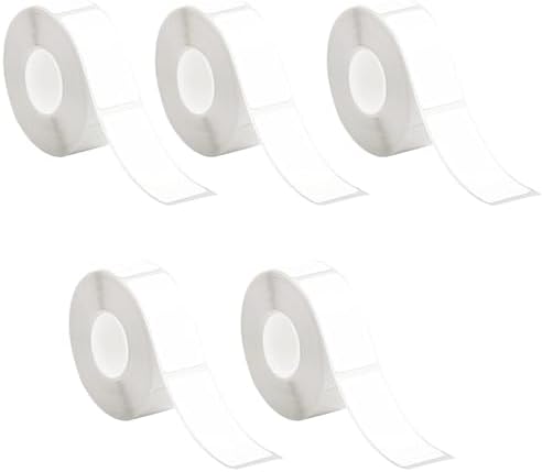 5 Rollen Thermo-Etikettenband für L11/R11/HP1/P12/P15 – Wasserfeste 12x40mm Etiketten für Haus, Büro & Schule – 160 Etik