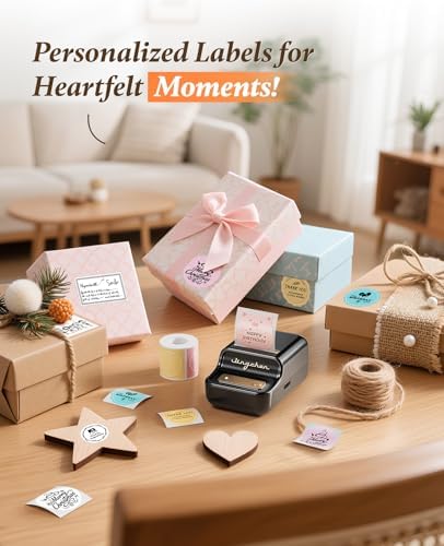 NIIMBOT B21Pro Etikettendrucker – 300 DPI Hochauflösende Etiketten fürs Büro, Zuhause & DIY-Projekte