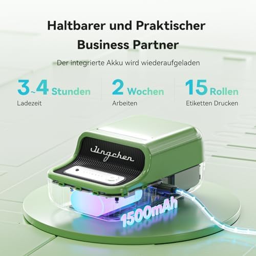 NIIMBOT B21 Etikettendrucker – Tragbares Bluetooth-Beschriftungsgerät für Büro & Einzelhandel, schwarz