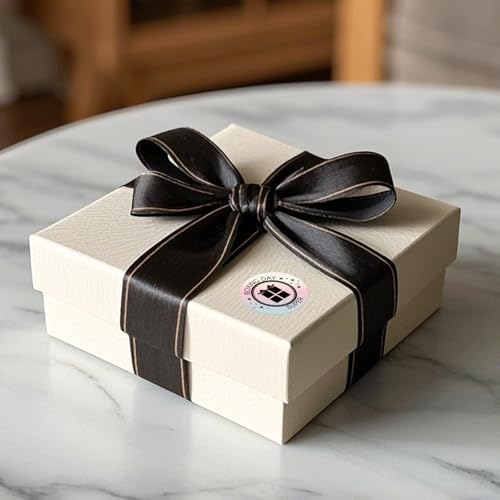 500 Stück Blau 38 mm Runde Thermo-Etiketten Rolle - Selbstklebend, wasserdicht für Büro und Versand