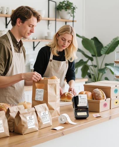 NIIMBOT B21Pro Etikettendrucker – 300 DPI Hochauflösende Etiketten fürs Büro, Zuhause & DIY-Projekte