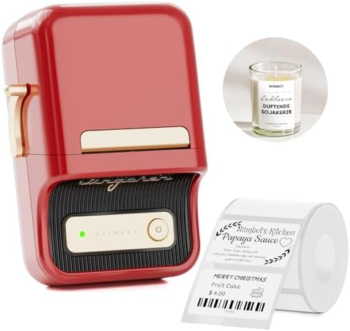 NIIMBOT B21Pro Etikettendrucker – 300 DPI Hochauflösende Etiketten fürs Büro, Zuhause & DIY-Projekte