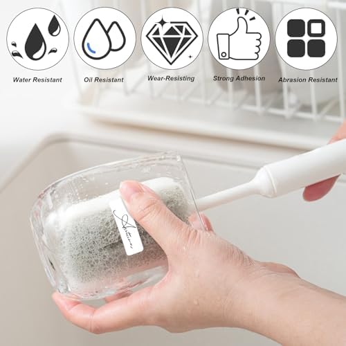 5 Rollen Thermo-Etikettenband für L11/R11/HP1/P12/P15 – Wasserfeste 12x40mm Etiketten für Haus, Büro & Schule – 160 Etik