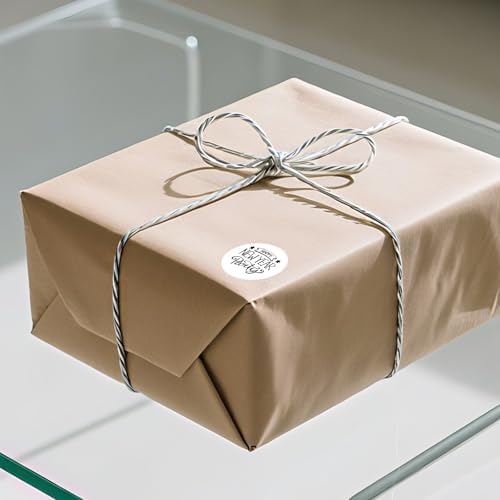 500 Stück Blau 38 mm Runde Thermo-Etiketten Rolle - Selbstklebend, wasserdicht für Büro und Versand