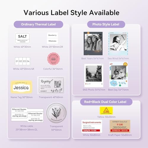 NIIMBOT B21Pro Etikettendrucker – 300 DPI Hochauflösende Etiketten fürs Büro, Zuhause & DIY-Projekte