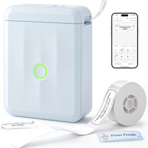 NIIMBOT Etikettendrucker D110 Upgrade – Tragbares Beschriftungsgerät für Zuhause, Schule & Büro, Selbstklebende Mini Eti