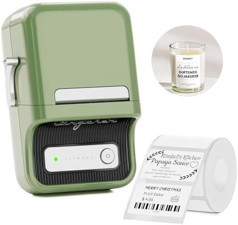 NIIMBOT B21Pro Etikettendrucker – 300 DPI Hochauflösende Etiketten fürs Büro, Zuhause & DIY-Projekte