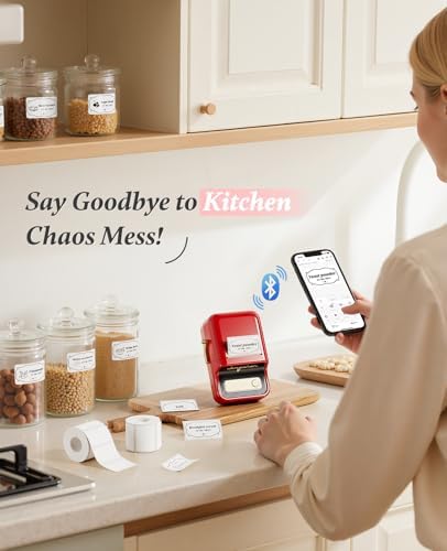 NIIMBOT B21Pro Etikettendrucker – 300 DPI Hochauflösende Etiketten fürs Büro, Zuhause & DIY-Projekte