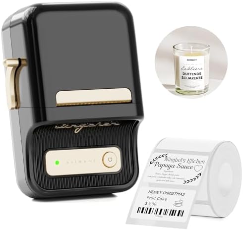 NIIMBOT B21Pro Etikettendrucker – 300 DPI Hochauflösende Etiketten fürs Büro, Zuhause & DIY-Projekte