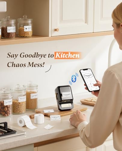 NIIMBOT B21Pro Etikettendrucker – 300 DPI Hochauflösende Etiketten fürs Büro, Zuhause & DIY-Projekte