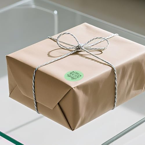 500 Stück Blau 38 mm Runde Thermo-Etiketten Rolle - Selbstklebend, wasserdicht für Büro und Versand