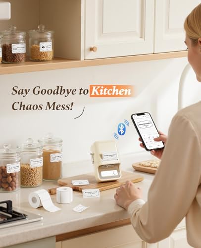 NIIMBOT B21Pro Etikettendrucker – 300 DPI Hochauflösende Etiketten fürs Büro, Zuhause & DIY-Projekte