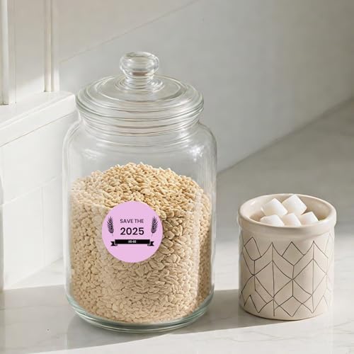 500 Stück Blau 38 mm Runde Thermo-Etiketten Rolle - Selbstklebend, wasserdicht für Büro und Versand