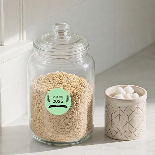 500 Stück Blau 38 mm Runde Thermo-Etiketten Rolle - Selbstklebend, wasserdicht für Büro und Versand