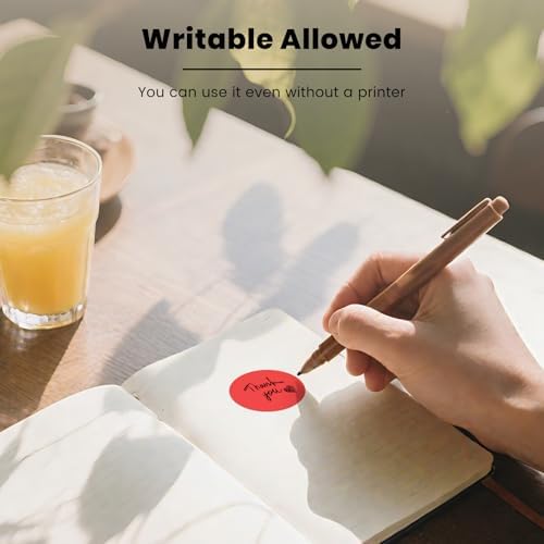 500 Stück Blau 38 mm Runde Thermo-Etiketten Rolle - Selbstklebend, wasserdicht für Büro und Versand