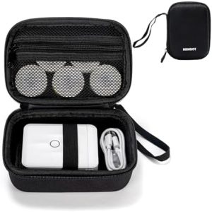 NIIMBOT Mini Tragetasche für D11 D110 - Elektronik Organizer für Reisen, Etikettendrucker & Zubehör, Schwarz