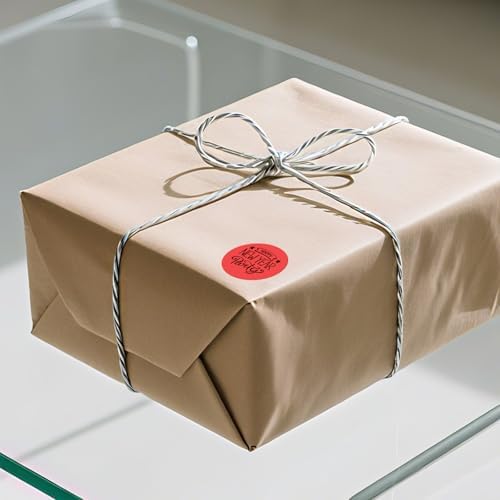 500 Stück Blau 38 mm Runde Thermo-Etiketten Rolle - Selbstklebend, wasserdicht für Büro und Versand