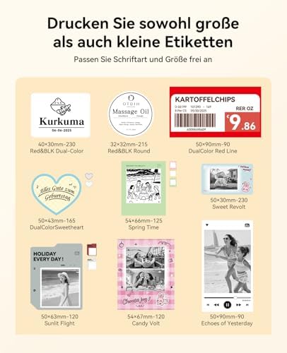 NIIMBOT B21Pro Etikettendrucker – 300 DPI Hochauflösende Etiketten fürs Büro, Zuhause & DIY-Projekte