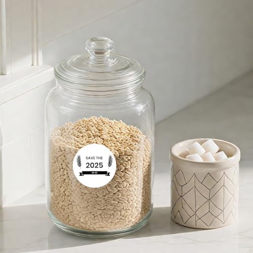 500 Stück Blau 38 mm Runde Thermo-Etiketten Rolle - Selbstklebend, wasserdicht für Büro und Versand