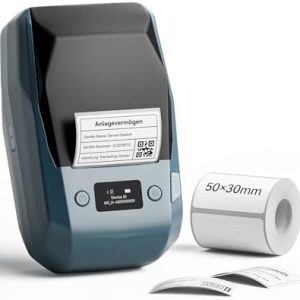 NIIMBOT M2 Etikettendrucker mit langlebigen Etiketten, ideal für Zuhause, Büro und draußen - robust von -20 °C bis 100 °