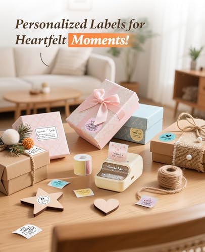 NIIMBOT B21Pro Etikettendrucker – 300 DPI Hochauflösende Etiketten fürs Büro, Zuhause & DIY-Projekte