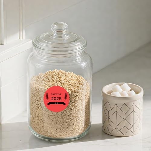 500 Stück Blau 38 mm Runde Thermo-Etiketten Rolle - Selbstklebend, wasserdicht für Büro und Versand