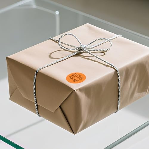 500 Stück Blau 38 mm Runde Thermo-Etiketten Rolle - Selbstklebend, wasserdicht für Büro und Versand