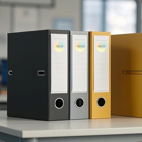 500 Stück Blau 38 mm Runde Thermo-Etiketten Rolle - Selbstklebend, wasserdicht für Büro und Versand