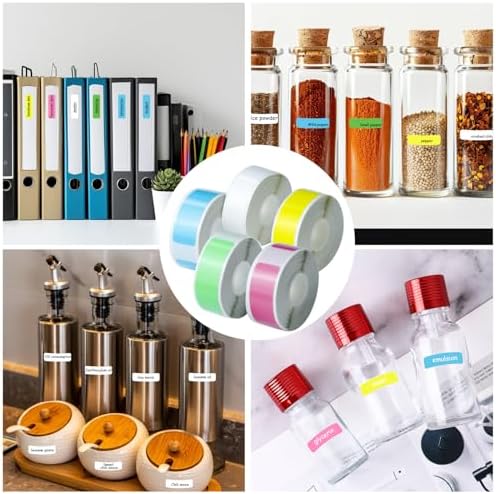 5 Rollen Thermo-Etikettenband für L11/R11/HP1/P12/P15 – Wasserfeste 12x40mm Etiketten für Haus, Büro & Schule – 160 Etik