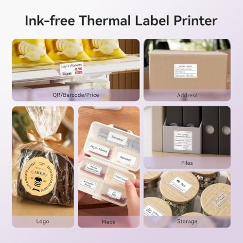 NIIMBOT B21Pro Etikettendrucker – 300 DPI Hochauflösende Etiketten fürs Büro, Zuhause & DIY-Projekte