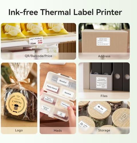 NIIMBOT Etikettendrucker B21 Pro, 300dpi Bluetooth Beschriftungsgerät für Lernen und Scrapbooking, Lila