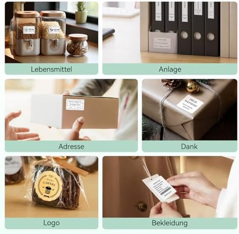 NIIMBOT B21 Etikettendrucker – Tragbares Bluetooth-Beschriftungsgerät für Büro & Einzelhandel, schwarz