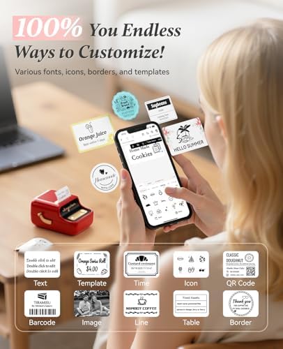 NIIMBOT B21Pro Etikettendrucker – 300 DPI Hochauflösende Etiketten fürs Büro, Zuhause & DIY-Projekte