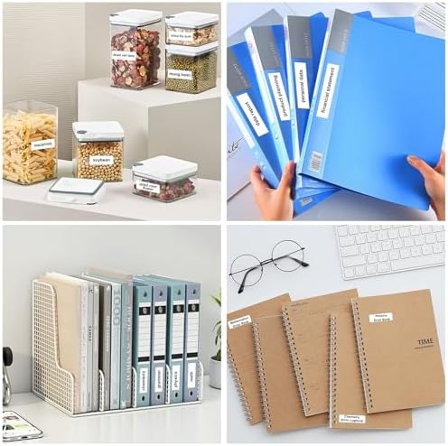 5 Rollen Thermo-Etikettenband für L11/R11/HP1/P12/P15 – Wasserfeste 12x40mm Etiketten für Haus, Büro & Schule – 160 Etik