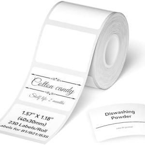 NIIMBOT B21 Etikettenmacher – Wasserdichte, glänzende Aufkleber für Adressen im Büro